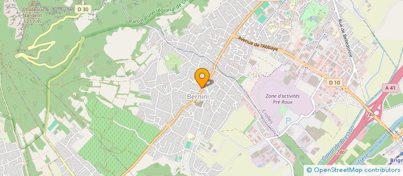 localisation de l'entreprise MADAME ISABELLE MOYON  BERNIN