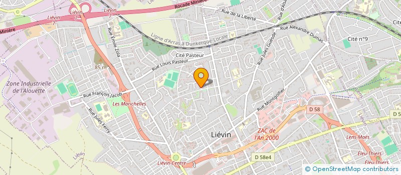 localisation de l'entreprise MADAME ISABELLE MUSCHITZ  LIEVIN