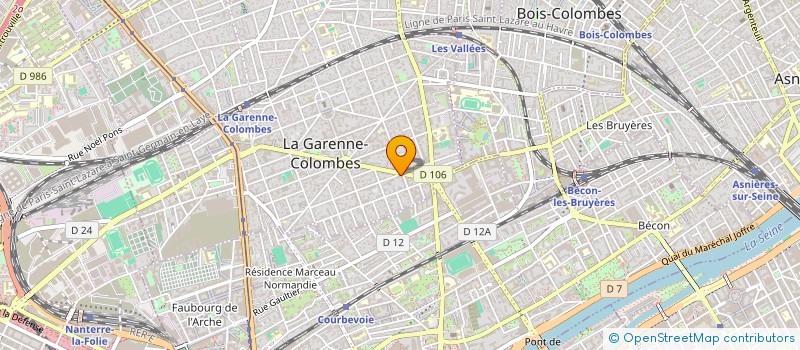localisation de l'entreprise MADAME ISABELLE NAAR  LA GARENNE-COLOMBES