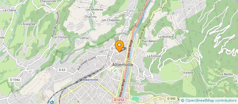 localisation de l'entreprise MADAME ISABELLE NANTET  ALBERTVILLE