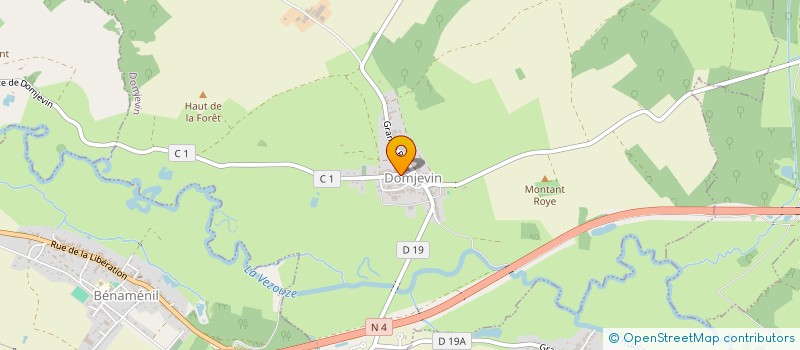 localisation de l'entreprise MADAME ISABELLE NAUCHE  DOMJEVIN