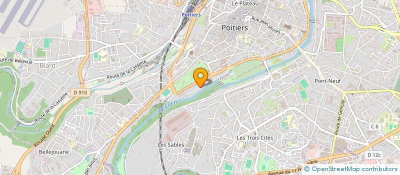 localisation de l'entreprise MADAME ISABELLE NEAU  POITIERS