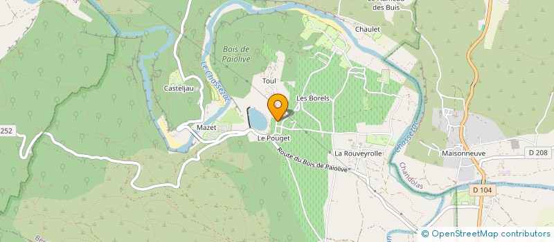 localisation de l'entreprise MADAME ISABELLE NEGRE à BERRIAS-ET-CASTELJAU