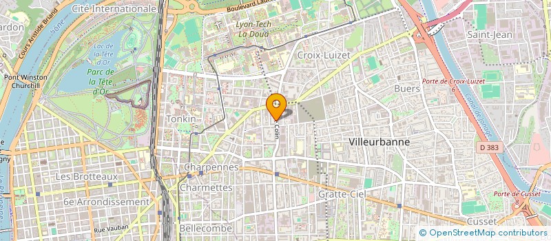 localisation de l'entreprise MADAME ISABELLE NEHLIG  VILLEURBANNE