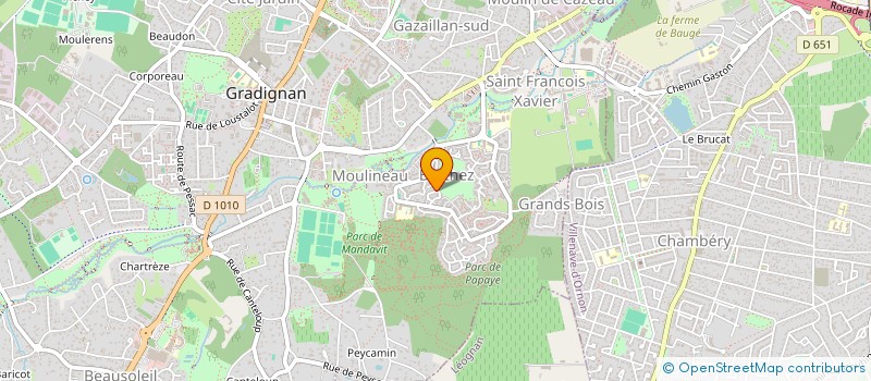 localisation de l'entreprise MADAME ISABELLE NELLO  GRADIGNAN