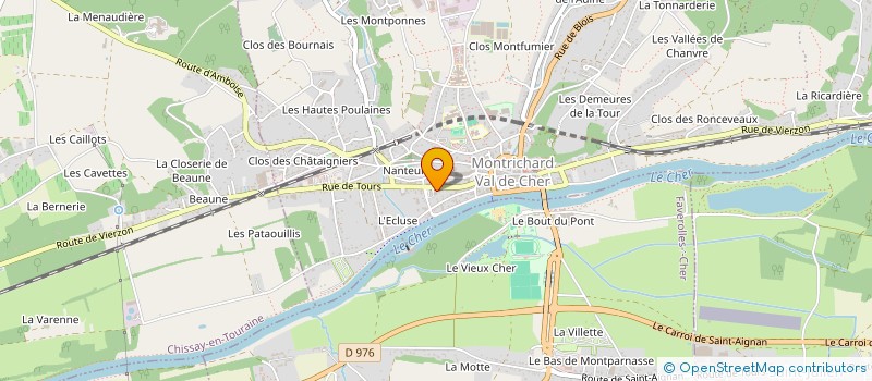 localisation de l'entreprise MADAME ISABELLE NICOLAI  MONTRICHARD VAL DE CHER