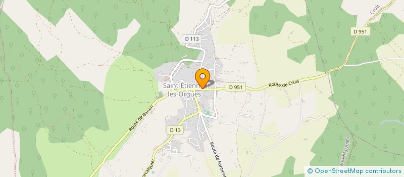 localisation de l'entreprise MADAME ISABELLE NODENOT  SAINT-ETIENNE-LES-ORGUES