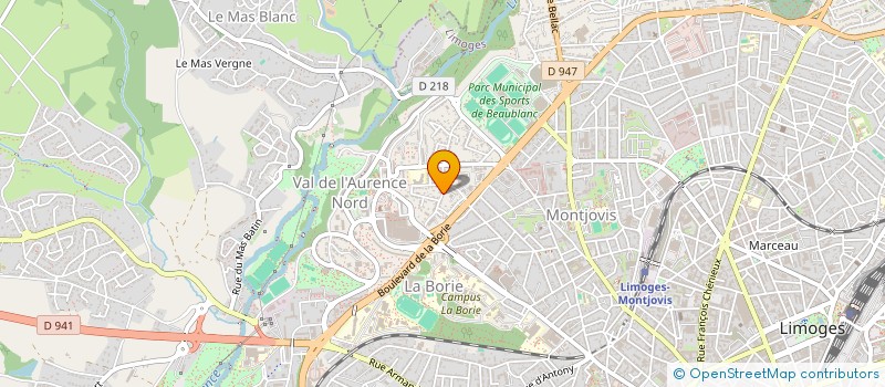localisation de l'entreprise MADAME ISABELLE NOUHAUD à LIMOGES