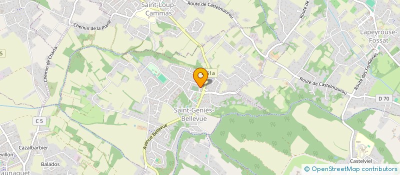 localisation de l'entreprise MADAME ISABELLE NOUVIALE  SAINT-GENIES-BELLEVUE