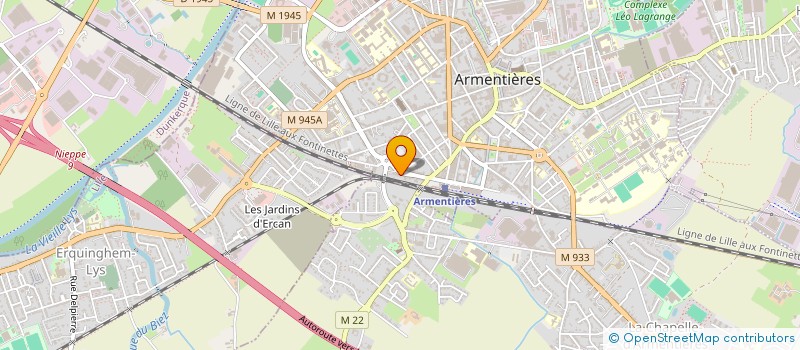 localisation de l'entreprise MADAME ISABELLE OBLET à ARMENTIERES
