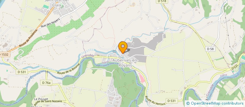 localisation de l'entreprise MADAME ISABELLE ODIER  SAINT-ANDRE-EN-ROYANS