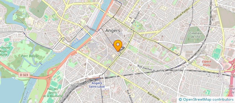 localisation de l'entreprise MADAME ISABELLE OGER à ANGERS