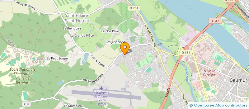 localisation de l'entreprise MADAME ISABELLE OGER  SAUMUR