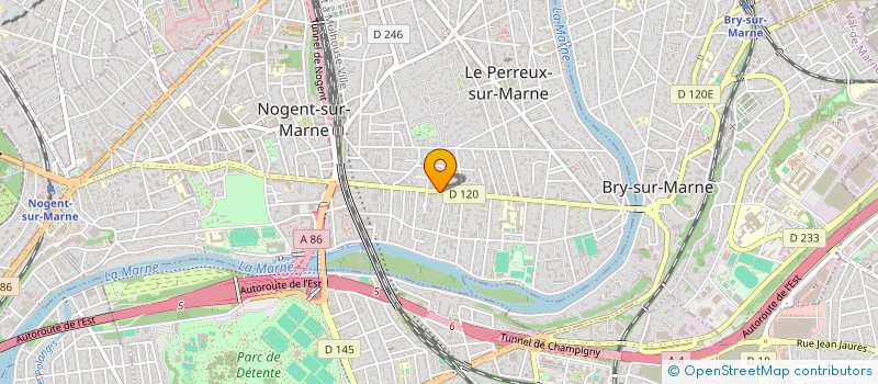 localisation de l'entreprise MADAME ISABELLE OLIVERI  LE PERREUX-SUR-MARNE