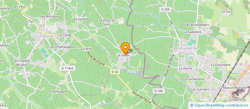 localisation de l'entreprise MADAME ISABELLE OLLIER  FLEURIE