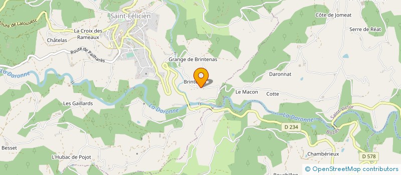 localisation de l'entreprise MADAME ISABELLE OSTERNAUD  SAINT-FELICIEN