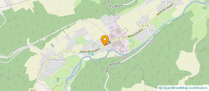 localisation de l'entreprise MADAME ISABELLE PACAUD  HONDOUVILLE