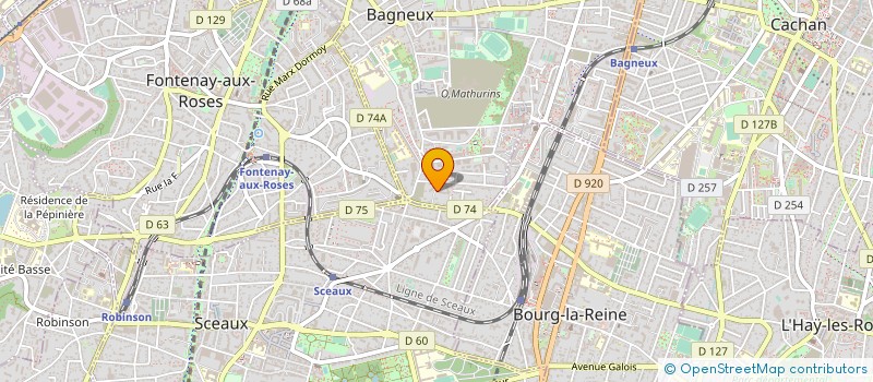 localisation de l'entreprise MADAME ISABELLE PACCALET à BAGNEUX