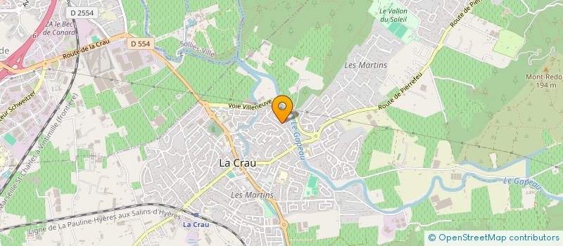 localisation de l'entreprise MADAME ISABELLE PACE  LA CRAU