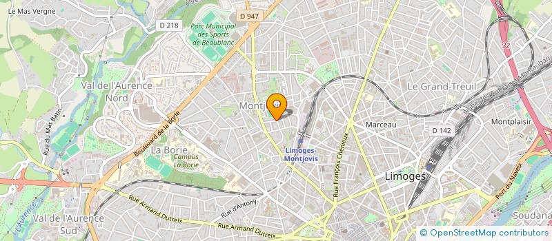 localisation de l'entreprise MADAME ISABELLE PAGNOUX à LIMOGES