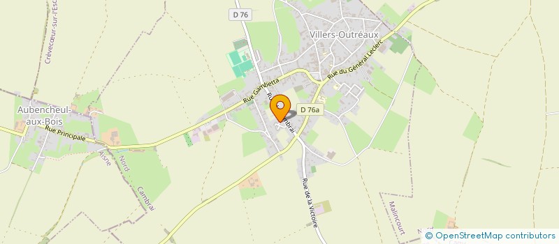 localisation de l'entreprise MADAME ISABELLE PAHU  VILLERS-OUTREAUX