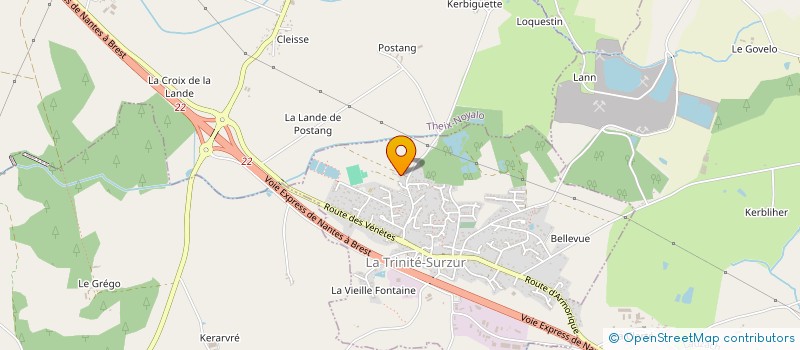 localisation de l'entreprise MADAME ISABELLE PAILLAUD  LA TRINITE-SURZUR