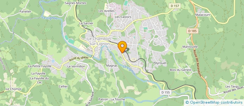 localisation de l'entreprise MADAME ISABELLE PAILLET à LE CHAMBON-SUR-LIGNON