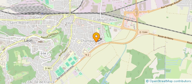 localisation de l'entreprise MADAME ISABELLE PAILLOT à LAON