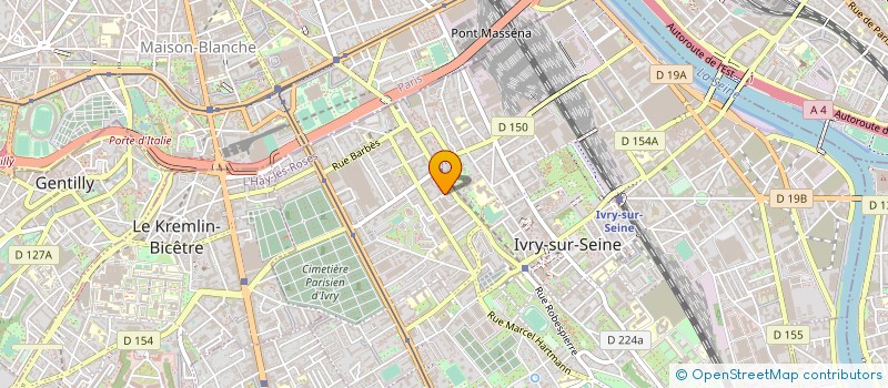 localisation de l'entreprise MADAME ISABELLE PALENC à IVRY-SUR-SEINE