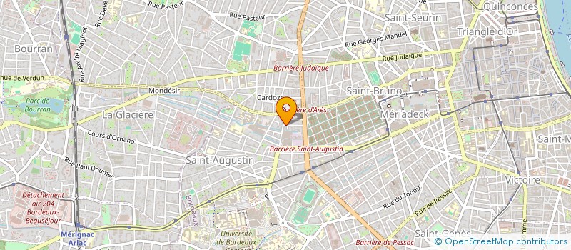 localisation de l'entreprise MADAME ISABELLE PALISSEAUX  BORDEAUX