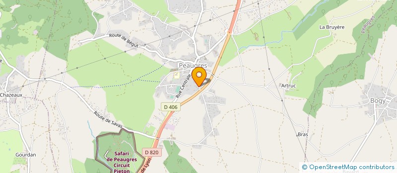 localisation de l'entreprise MADAME ISABELLE PALLEAU  PEAUGRES