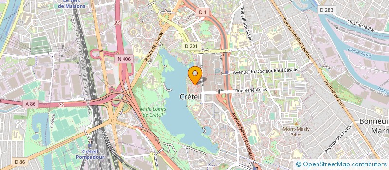 localisation de l'entreprise MADAME ISABELLE PALMYRE  CRETEIL