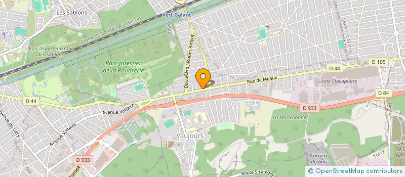 localisation de l'entreprise MADAME ISABELLE PANDOR  VAUJOURS