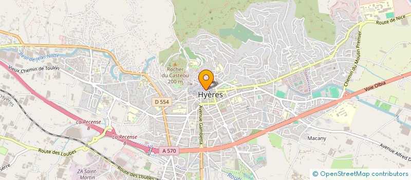 localisation de l'entreprise MADAME ISABELLE PANOUZE  HYERES