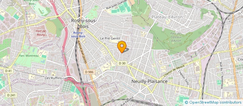 localisation de l'entreprise MADAME ISABELLE PANTIN à ROSNY-SOUS-BOIS
