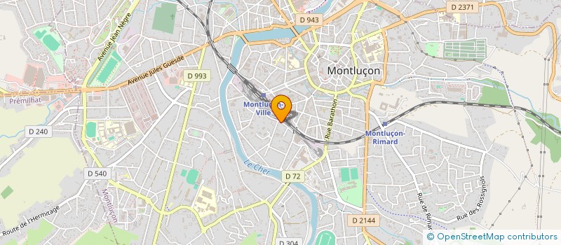 localisation de l'entreprise MADAME ISABELLE PAPALIA  MONTLUCON