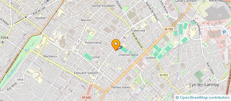 localisation de l'entreprise MADAME ISABELLE PAPEGUAY  ROUBAIX