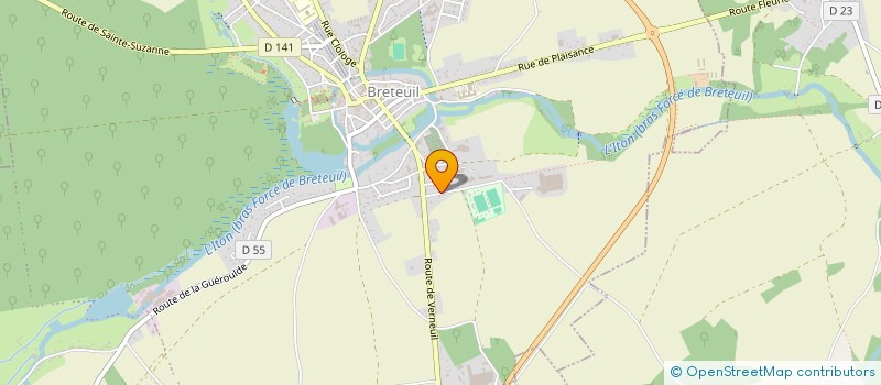 localisation de l'entreprise MADAME ISABELLE PAPPALARDO  BRETEUIL