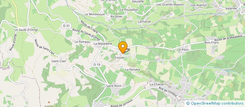 localisation de l'entreprise MADAME ISABELLE PAQUET à PORTE-DES-PIERRES-DOREES