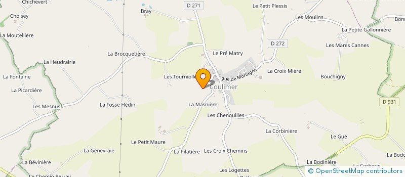 localisation de l'entreprise MADAME ISABELLE PARGUE à SAINT-QUENTIN-DE-BLAVOU