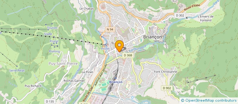 localisation de l'entreprise MADAME ISABELLE PARUZYNSKI à BRIANCON
