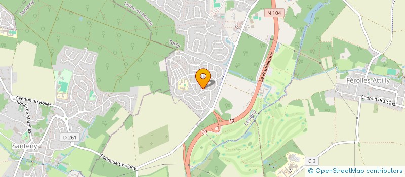 localisation de l'entreprise MADAME ISABELLE PASQUET  LESIGNY