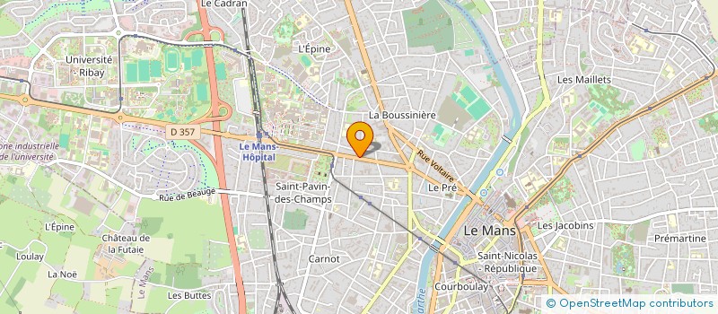 localisation de l'entreprise MADAME ISABELLE PASQUIER à LE MANS