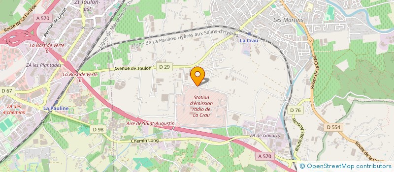 localisation de l'entreprise MADAME ISABELLE PASTOREL  LA CRAU