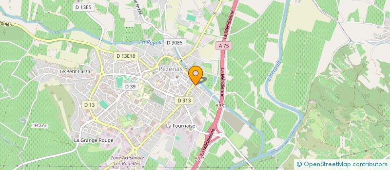 localisation de l'entreprise MADAME ISABELLE PATRY à PEZENAS