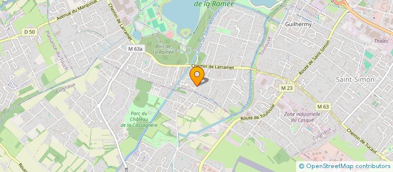 localisation de l'entreprise MADAME ISABELLE PATTIER  TOURNEFEUILLE