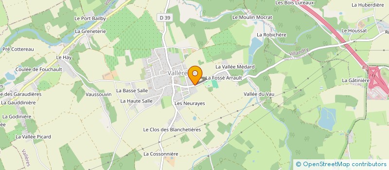 localisation de l'entreprise MADAME ISABELLE PATURAL à VALLERES