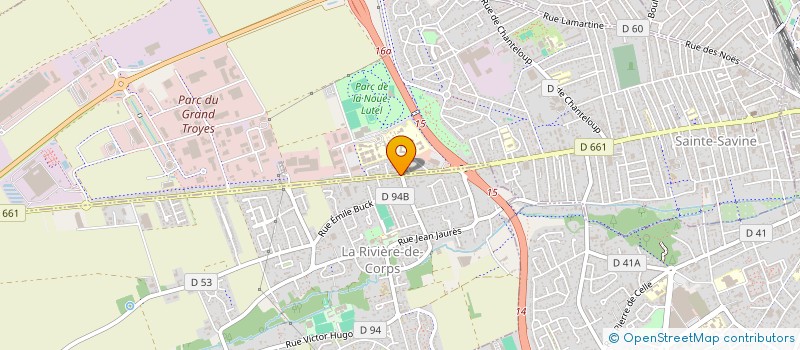 localisation de l'entreprise MADAME ISABELLE PAUL  SAINTE SAVINE