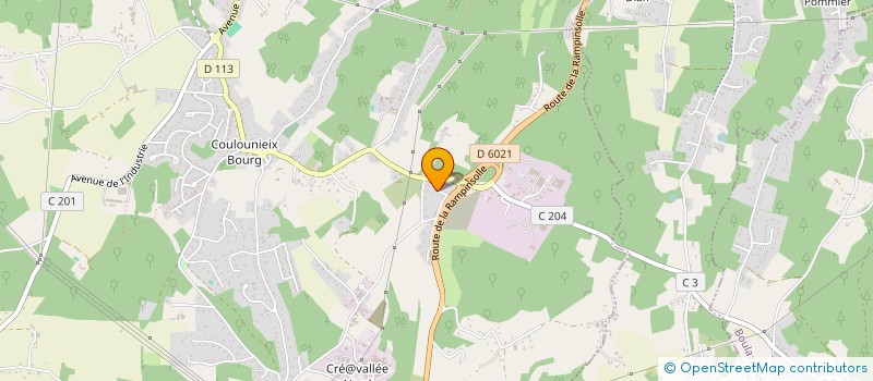 localisation de l'entreprise MADAME ISABELLE PAULIN  COULOUNIEIX-CHAMIERS