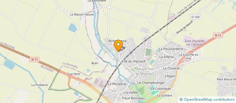 localisation de l'entreprise MADAME ISABELLE PAUMIER  MAUZE-SUR-LE-MIGNON